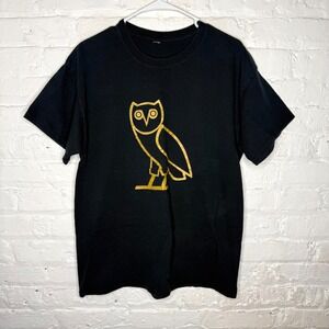 OCTOBERS‎ VERY OWN Gold OG OWL T-Shirt Men Large Drake OVO Black
